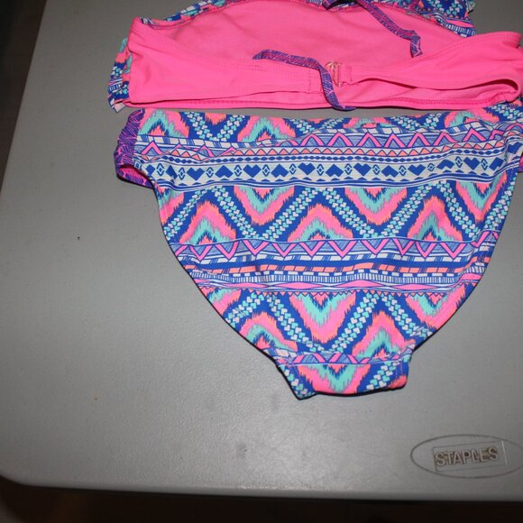 Multi Color 2 Pcs SO Bikini Swimsuit Size 16 - Picture 8 of 11